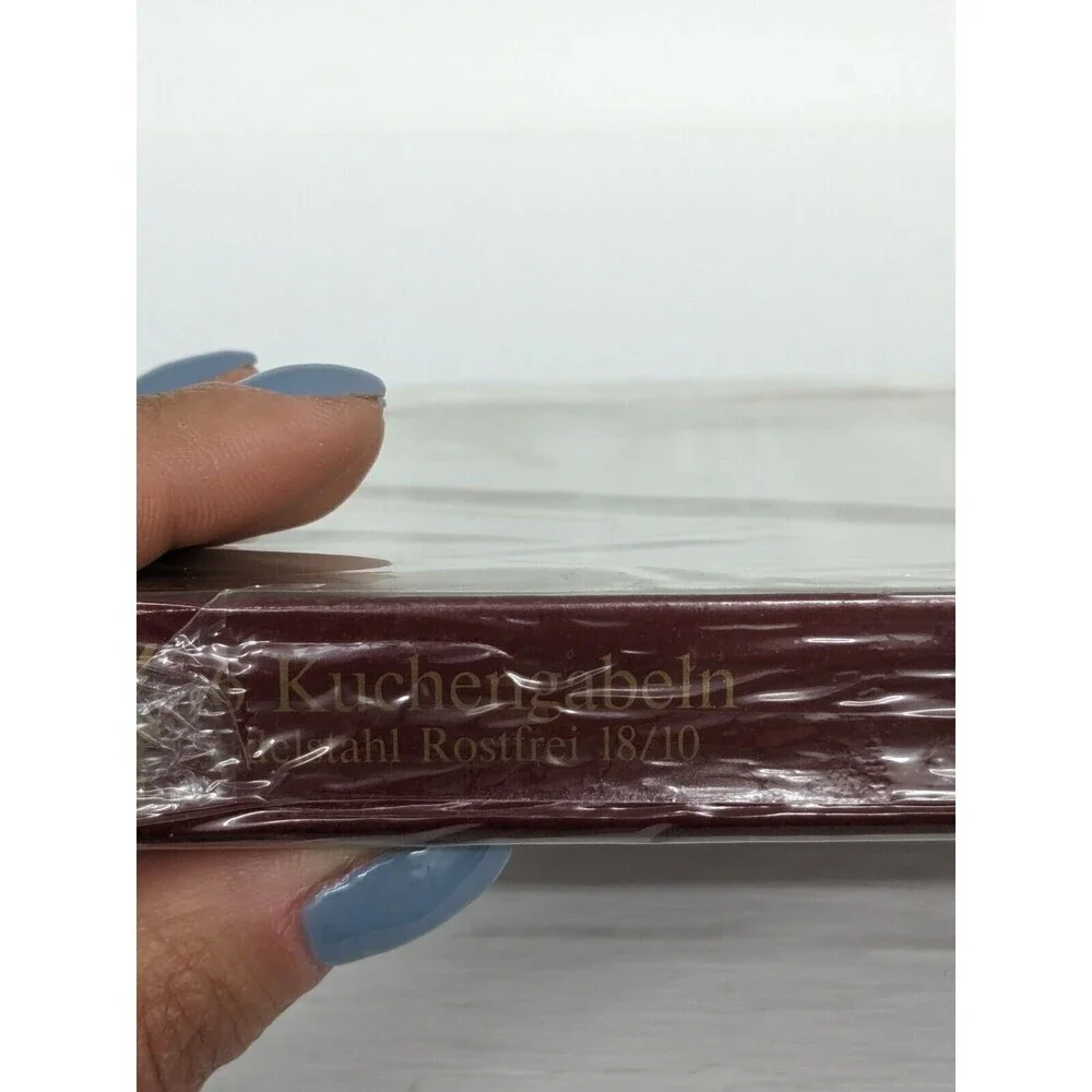 WMG Cromargan Nurnberg 6 Cake Forks Stainless Steel 18/10 in Box 11 3793 6040